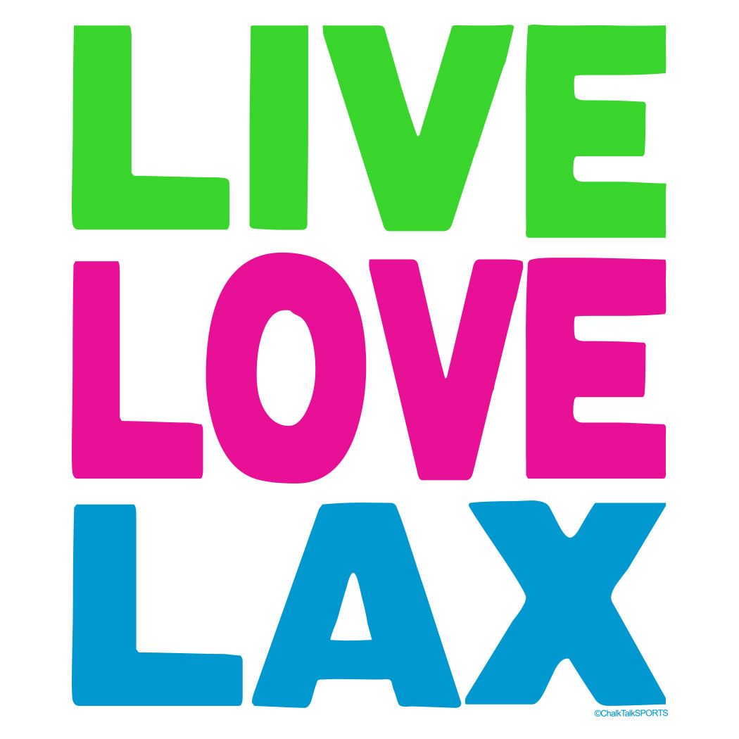 Lacrosse Sport Pack Cinch Sack Live Love Lax Neon Lacrosse Cinch