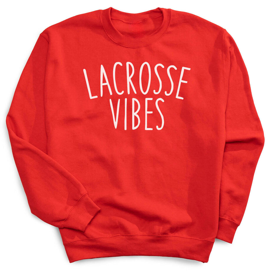 Girls Lacrosse Crewneck Sweatshirt - Lacrosse Vibes