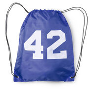 Personalized Drawstring Backpack - Team Number