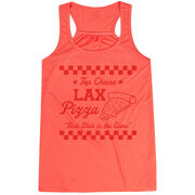 Lacrosse Flowy Racerback Tank Top - Lax Pizza