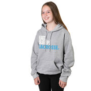 Lacrosse Hooded Sweatshirt - Eat. Sleep. Lacrosse.