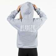 Girls Lacrosse Hooded Sweatshirt - #LAXGIRL (Back Design)