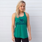 Lacrosse Flowy Racerback Tank Top - Just Chillax'n