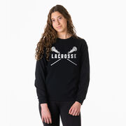 Girls Lacrosse Tshirt Long Sleeve - Crossed Girls Sticks