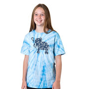 Girls Lacrosse Short Sleeve T-Shirt - LAX Elephant Tie Dye
