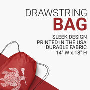 Girls Lacrosse Drawstring Backpack - Lax Turtle