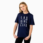 Girls Lacrosse Short Sleeve Performance Tee - Lax Girl Life