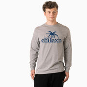 Lacrosse Tshirt Long Sleeve - Just Chillax'n