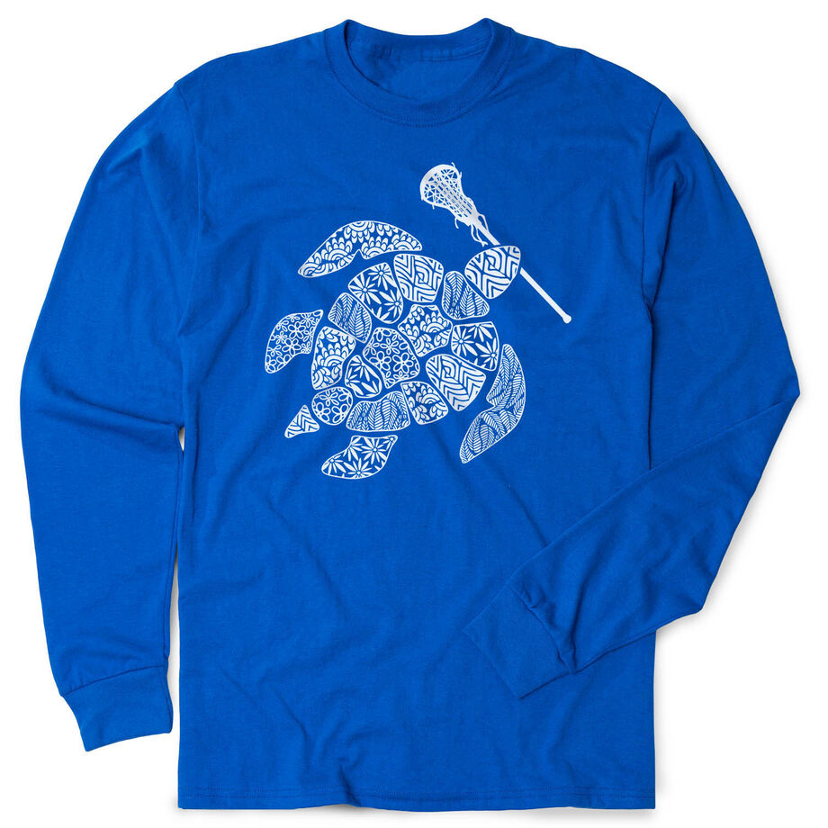Girls Lacrosse Tshirt Long Sleeve - Lax Turtle