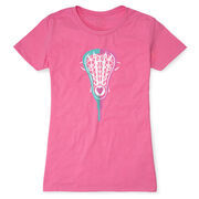 Girls Lacrosse Women's Everyday Tee - Lacrosse Stick Heart