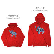 Girls Lacrosse Hooded Sweatshirt - Lax Elephant