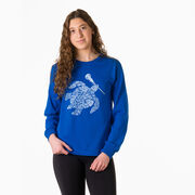 Girls Lacrosse Tshirt Long Sleeve - Lax Turtle