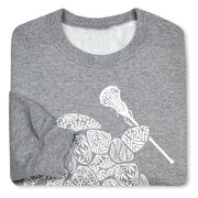 Girls Lacrosse Crewneck Sweatshirt - Lax Turtle