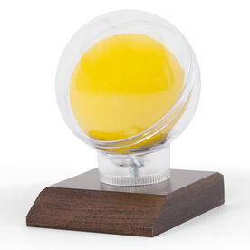 Lacrosse Round Ball Display with Optional Engraved Plate