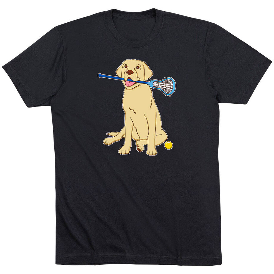 Girls Lacrosse Short Sleeve T-Shirt - Chase The Lax Dog