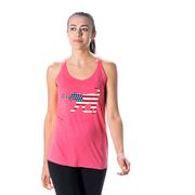 Girls Lacrosse Women's Everyday Tank Top - Patriotic LuLa The Lax Dog