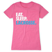 Girls Lacrosse Women's Everyday Tee - Eat. Sleep. Lacrosse.