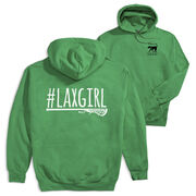 Girls Lacrosse Hooded Sweatshirt - #LAXGIRL (Back Design)