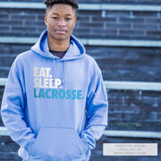 Lacrosse Hooded Sweatshirt - Eat. Sleep. Lacrosse.