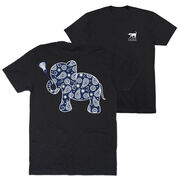 Girls Lacrosse Short Sleeve T-Shirt - Lax Elephant (Back Design)