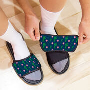 Girls Lacrosse Repwell&reg; Slide Sandals - Cactus Lax