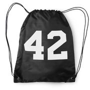 Personalized Drawstring Backpack - Team Number
