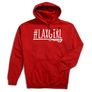 Girls Lacrosse Hooded Sweatshirt - #LAXGIRL