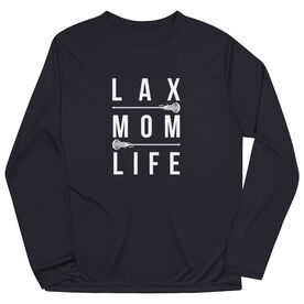 Girls Lacrosse Long Sleeve Performance Tee - Lax Mom Life
