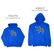 Girls Lacrosse Hooded Sweatshirt - Lax Elephant