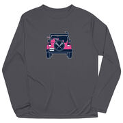 Girls Lacrosse Long Sleeve Performance Tee - Lax Cruiser