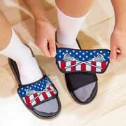 Girls Lacrosse Repwell&reg; Slide Sandals - USA Lacrosse