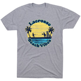 Girls Lacrosse Short Sleeve T-Shirt - Beach Vibes