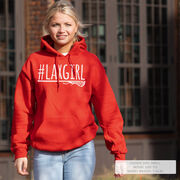 Girls Lacrosse Hooded Sweatshirt - #LAXGIRL