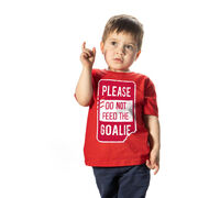 Toddler Short Sleeve Tee - Don't Feed the Goalie