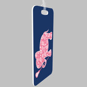 Girls Lacrosse Bag/Luggage Tag - Lax Elephant