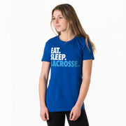 Girls Lacrosse Women's Everyday Tee - Eat. Sleep. Lacrosse.