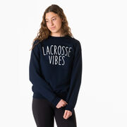 Girls Lacrosse Crewneck Sweatshirt - Lacrosse Vibes