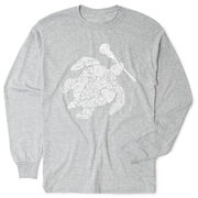 Girls Lacrosse Tshirt Long Sleeve - Lax Turtle