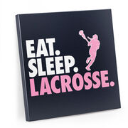 Girls Lacrosse Canvas Wall Art - Lacrosse Girl - 4 Piece Set