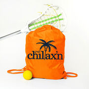 Lacrosse Drawstring Backpack Just Chillax'n