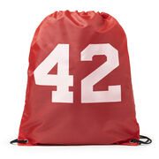 Personalized Drawstring Backpack - Team Number