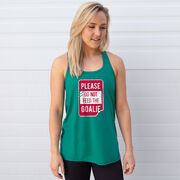 Women's Flowy Racerback Tank Top - Don’t Feed The Goalie