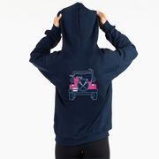 Girls Lacrosse Hooded Sweatshirt - Lax Cruiser (Back Design)