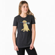 Girls Lacrosse Women's Everyday Tee - Chase The Lax Dog