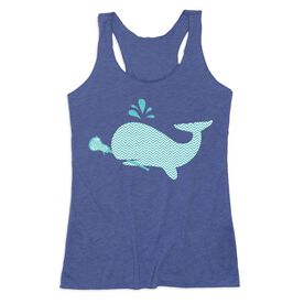 Girls Lacrosse Women's Everyday Tank Top - Lax Whale Chevron