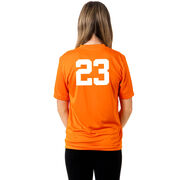 Girls Lacrosse Short Sleeve Performance Tee - My Goal Is To Deny Yours Goalie
