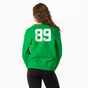 Girls Lacrosse Crewneck Sweatshirt - My Goal Is To Deny Yours