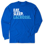 Lacrosse Tshirt Long Sleeve - Eat. Sleep. Lacrosse