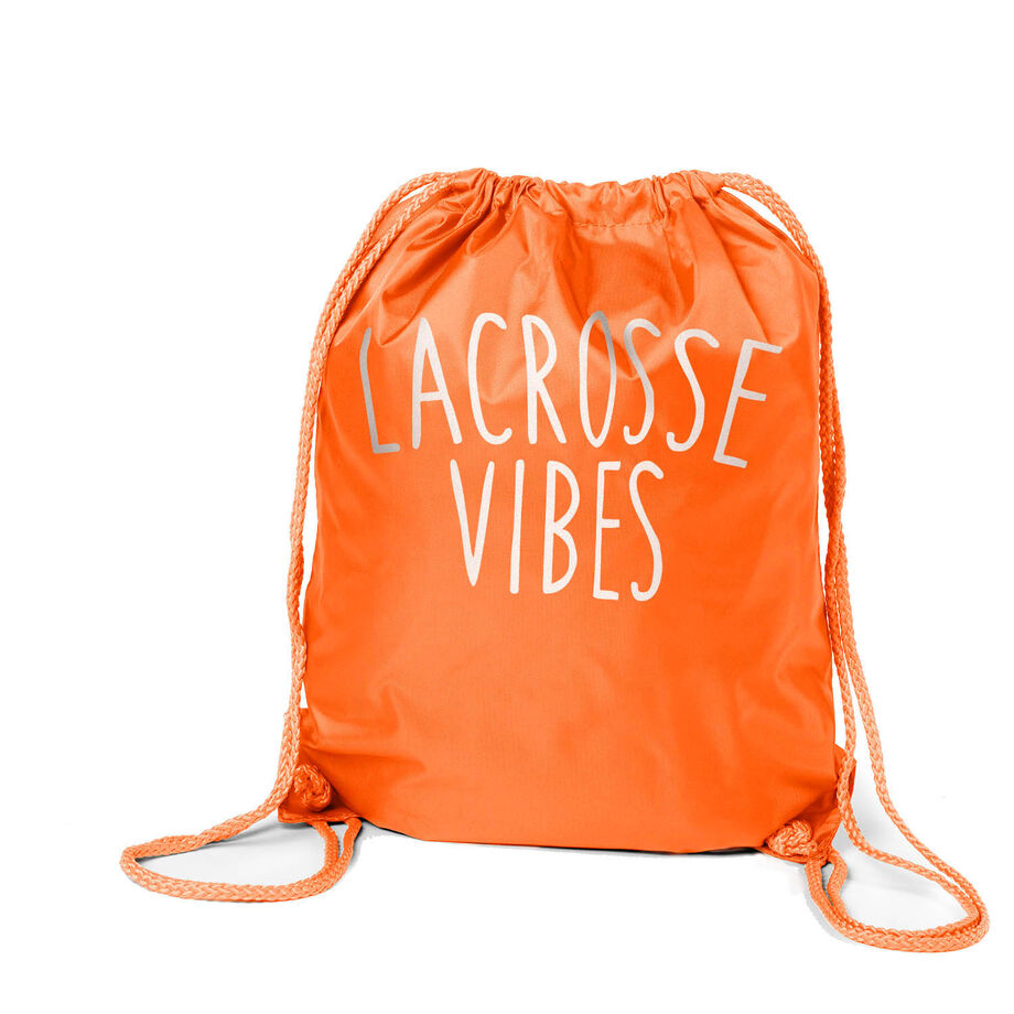 Girls Lacrosse Drawstring Backpack - Lacrosse Vibes