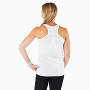Women's Flowy Racerback Tank Top - Don’t Feed The Goalie